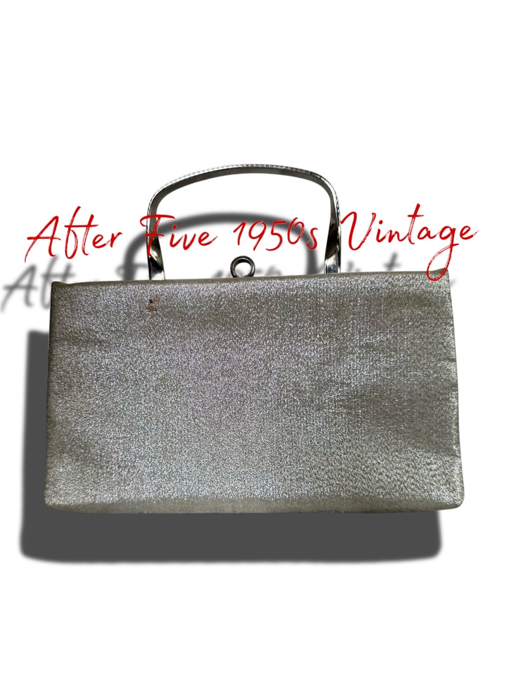 After Five 1950s Vintage Silver
Purse Clutch